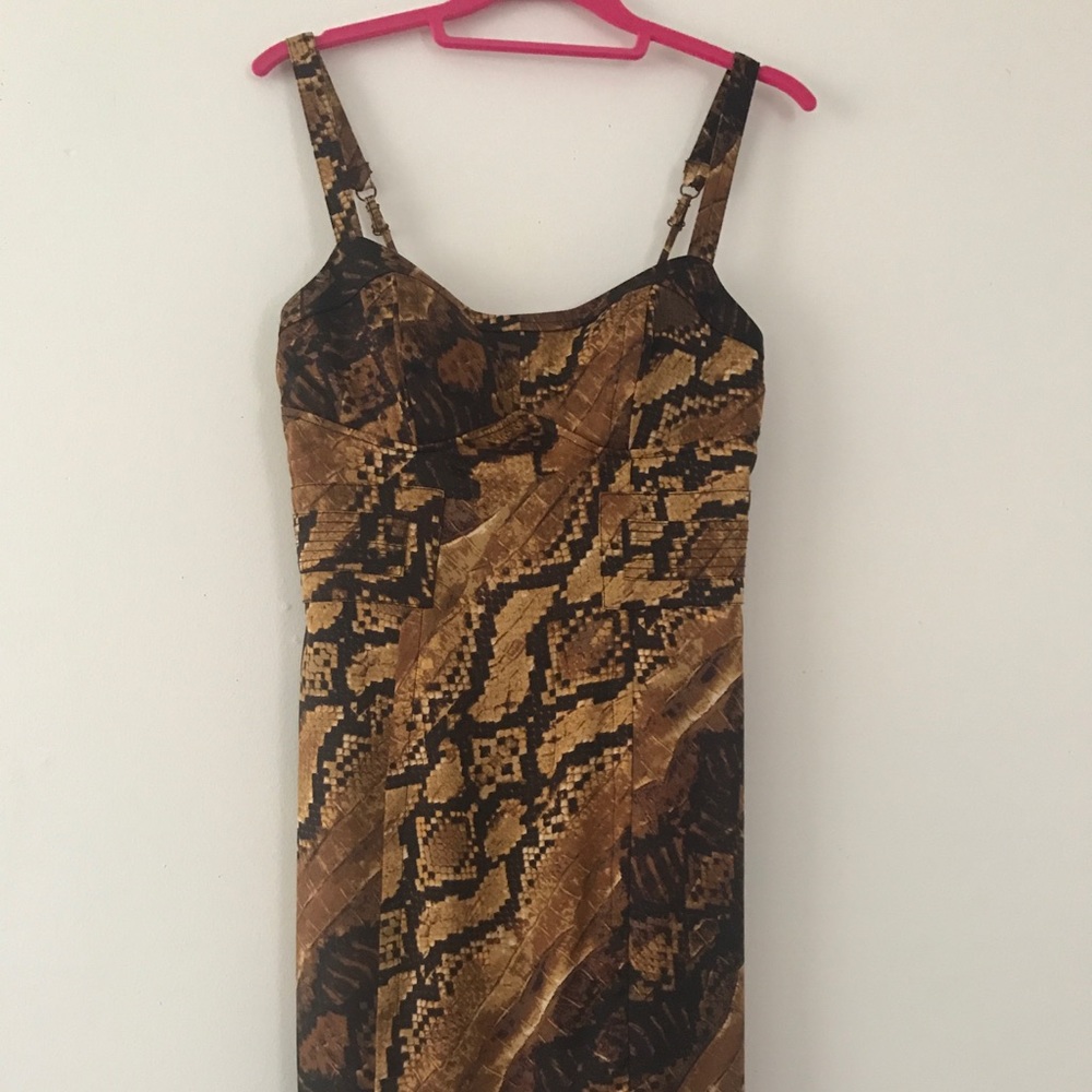 Snakeskin style dress